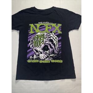 NOFX Final Tour 40 Years North America Tour 2024 2 Sides T-Shirt Small Denver